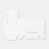 紫色のクリスマストリートボックス フェイバーボックス (折り畳みなし)