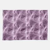 紫色のクリスマスパターン#13 ID1009 キッチンタオル (横)