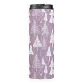 紫色のクリスマスパターン#6 ID1009 タンブラー (裏面)