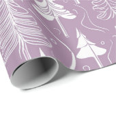 紫色のクリスマスパターン#6 ID1009 ラッピングペーパー (ロールコーナー)