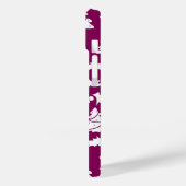 紫色のクリスマスパターン Case-Mate iPhoneケース (裏面 / 左)