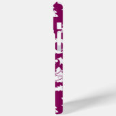 紫色のクリスマスパターン Case-Mate iPhoneケース (裏面 / 左)