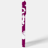 紫色のクリスマスパターン Case-Mate iPhoneケース (裏面 / 右)