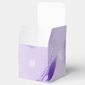 紫色のクリスマスプレゼントの好意ボックス フェイバーボックス (オープン)