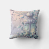 紫色のクリスマスランタンを作成する クッション (裏面)