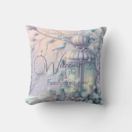 紫色のクリスマスランタンを作成する クッション