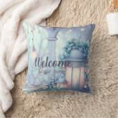 紫色のクリスマスランタンを作成 クッション (ブランケット)