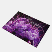 紫色のクリスマス-ドア・マット ドアマット (アングル)