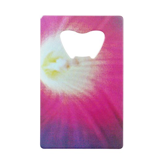 紫色のクレジットカードの栓抜き クレジットカード栓抜き (正面)