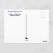 紫色のクレマチスポストカード ポストカード (裏面)