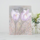 紫色のクロキュースのカスタマイズ可能なレターヘッド レターヘッド (スタンド正面)