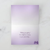紫色のクロッカスの母の日 カード (内部)