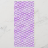 紫色のクローバーメニュー メニュー (裏面)