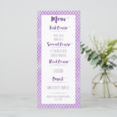 紫色のクローバーメニュー メニュー (スタンド正面)