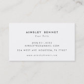 紫色のグラデーションな水彩画の名刺 名刺 (裏面)