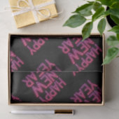 紫色のグラデーションの新年 薄葉紙 (ギフト)