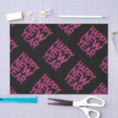 紫色のグラデーションの新年 薄葉紙 (クラフト)