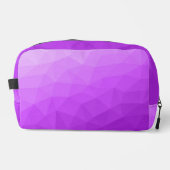 紫色のグラデーションジオメトリメッシュパターン ドップキット (正面)