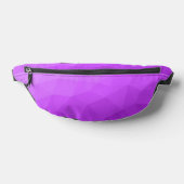 紫色のグラデーションジオメトリメッシュパターン ファニーパック (レイダウン)