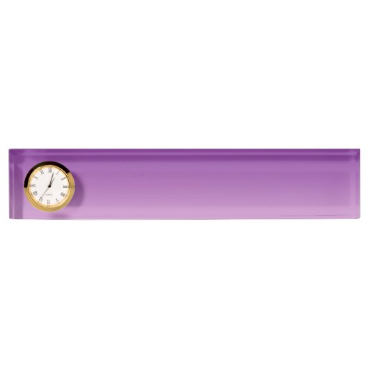 紫色のグラデーション デスクネームプレート (正面)