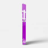 紫色のグラフィックアニマルプリントの電話ケース Case-Mate iPhoneケース (裏面 / 左)