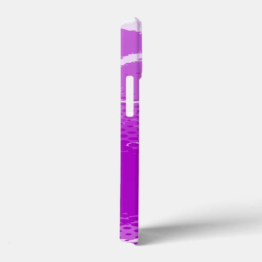 紫色のグラフィックアニマルプリントの電話ケース Case-Mate iPhoneケース (裏面 / 右)