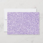 紫色のグリッターのサンキューカード サンキューカード (裏面)