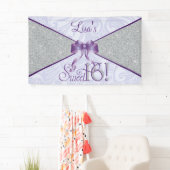 紫色のグリッター、菓子16 横断幕 (インサイチュ)