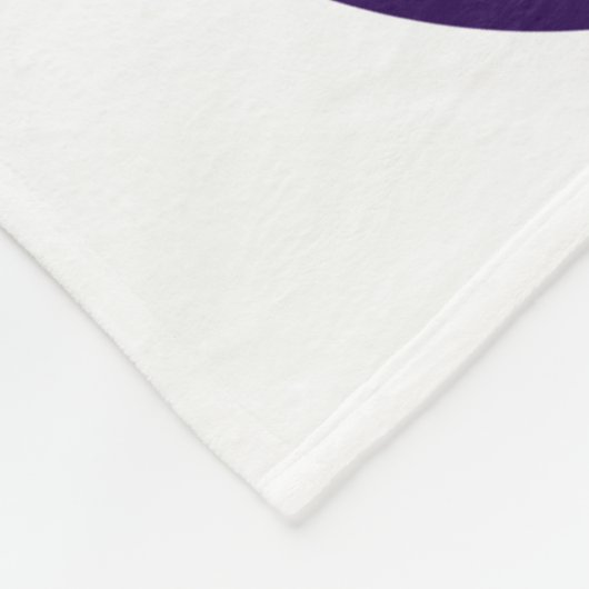 紫色のグレーバレーボール女の子スポーツルームの装飾 フリースブランケット (角)