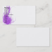 紫色のグロー 名刺 (正面/裏面)