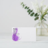 紫色のグロー 名刺 (スタンド正面)