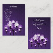 紫色のグロー_ 名刺 (正面/裏面)