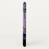 紫色のケルト族のフラクタルのモノグラムのiPhone Xの箱 Case-Mate iPhoneケース (裏面/右)