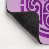 紫色のケルト結び目模様のデザイン マウスパッド (コーナー)