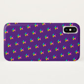 紫色のケース – Mate iPhoneケースに虹の星 Case-Mate iPhoneケース (裏面(横))