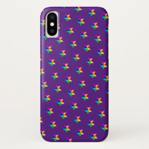 紫色のケース – Mate iPhoneケースに虹の星 iPhone X ケース