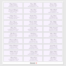 紫色のゲスト名のアドレス。出荷結婚ラベル シール