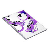 紫色のコイル状のドラゴン ノートブック (右側)