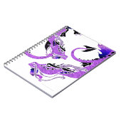 紫色のコイル状のドラゴン ノートブック (左側)