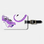 紫色のコイル状のドラゴン ラゲッジタグ (正面横)