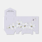 紫色のコスモスの結婚式の花 フェイバーボックス (折り畳みなし)