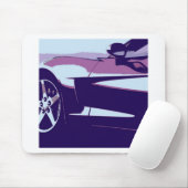 紫色のコルベット マウスパッド (マウス)