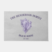 紫色のコンチシェルドオーマ ドアマット (正面)