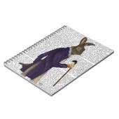 紫色のコートを着たウサギ ノートブック (左側)