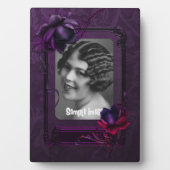 紫色のゴシック様式のアートフレームプラーク フォトプラーク (正面)