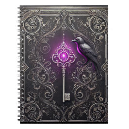 紫色のゴシック様式のスタイルノートデザイン ノートブック