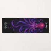 紫色のゴシック様式の触手シークラクンタコ ヨガマット (裏面(横))