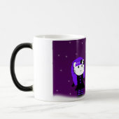 紫色のゴシック様式子猫のマグ モーフィングマグカップ (左)