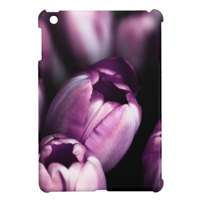 紫色のサテン iPad MINIケース (裏面)