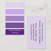 紫色のサ絵を描ンプル 名刺 (正面/裏面)